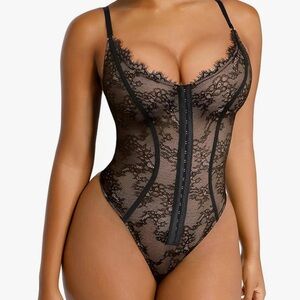 Black Lace Bodysuit shapewear